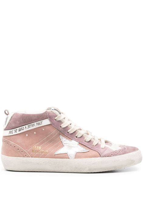 Sneakers Mid Star in rosa, argento, bianco e lilla Golden Goose - donna